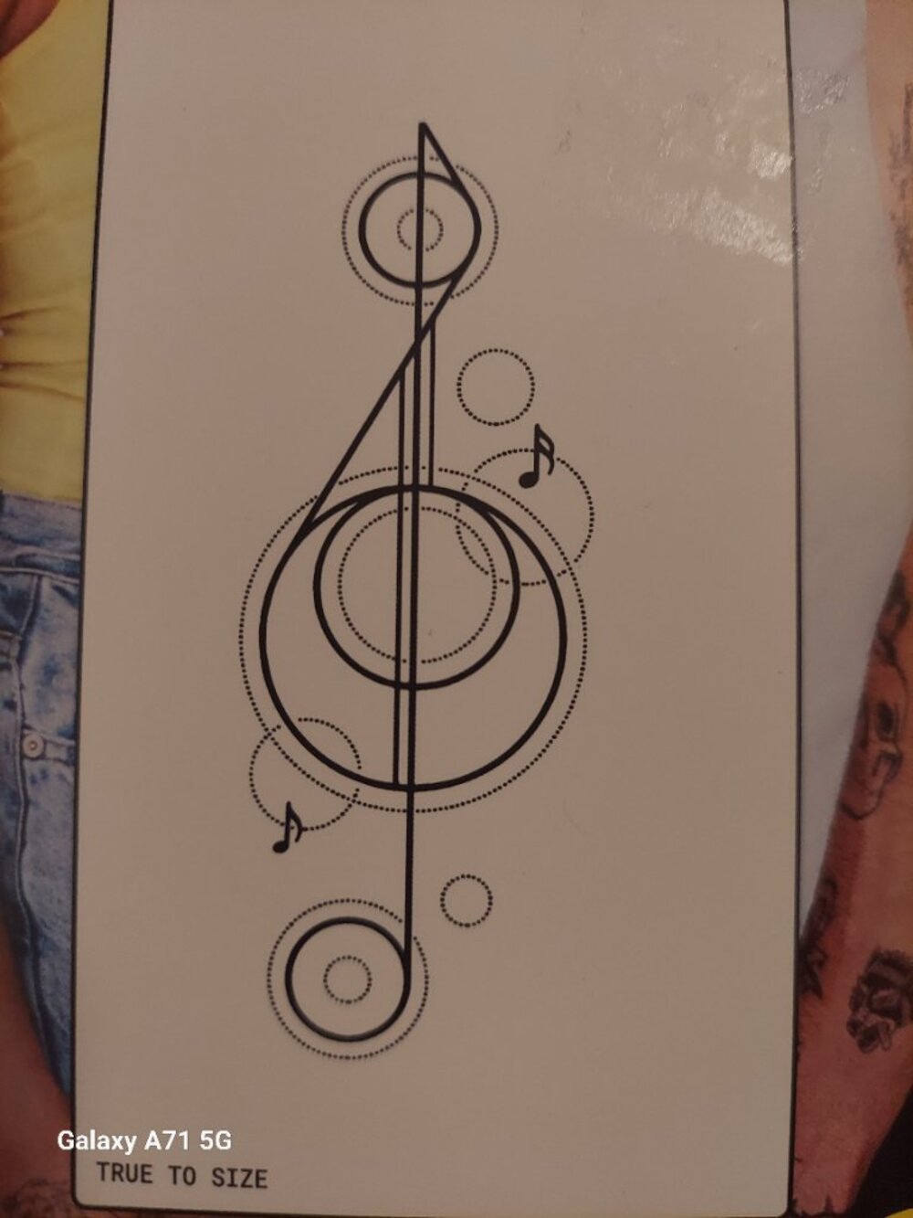 Inkbox Music Note Temporary Tattoo - Picture 2 of 3